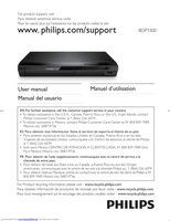 Philips BDP1300/F7 Blu-Ray DVD Player Operating Manual